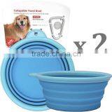OEM Printing Logo Non-toxic Food Grade Collapsible Pet Bowls thumbnail-6