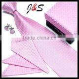 fashion silk or polyester tie and cufflinks set 008