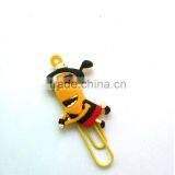 Cute Promotion Gifts Custom PVC Designer Paper Clips