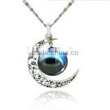 Alloy Moon Time Fashion Pendant Jewelry Necklace