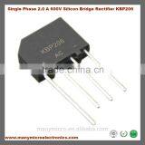 Single Phase 2.0 A 600V Silicon Bridge Rectifier KBP206 thumbnail-2