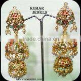 Traditional Beaded Jhumka Earrings thumbnail-3