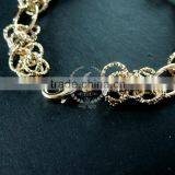20cm 14K Light Gold Plated Brass Faceted Circle Round Oval Link Fashion DIY Bracelet Supplies 1900065 thumbnail-2