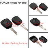 Car Key Shell With 2 Button Nologo for Peugeot 206 Remote Car Key Shel thumbnail-5