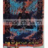 Tapestry Indian Throw Cotton Bedspread Twin Bedspread Manufacturer Home Furnishing Wall Decor Yoga Meditation Mantra INDIA thumbnail-1