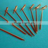 High Quality Disposable Decorative Bamboo Cocktail Beaded Knotted Food Part Picks Skewers Sticks With Ball thumbnail-3