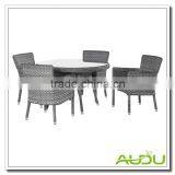 Audu Detroit Patio Outdoor Garden Rattan Dining Set thumbnail-1