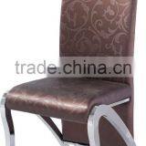 304 Shiny Stainless Steel Dining Room Table With Fabric Dining Chair thumbnail-4