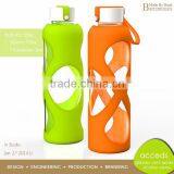 Heat Resistant Clear Glass Silicone Travel Tube and Bottle thumbnail-3