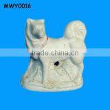 White Spitz With Red Collar Ceramics Wholesale thumbnail-1