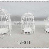 Hot sale metal decorative white bird cage