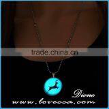 Christmas Glowing Necklace Santa Deer Necklace thumbnail-3