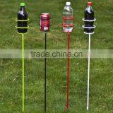Outdoor Beach Sand Lawn Beverage Cans Stakes Holder 4PCS Different Colors Per Set thumbnail-2