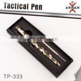 Camo Color Tactical Pen, Black Ink, Anodized, Aluminum, Made in China thumbnail-4