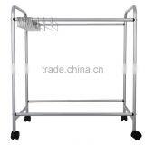 Rollin Pants Trolley/18 Pants Closet Rolling Trolley Hanger Slacks Organizer Rack With Hangers thumbnail-2