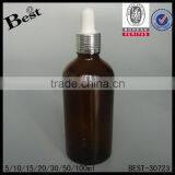 Diffrent Size Glass Bottle Aluminum and Plastic Cap Amber Glass Bottle Amber Dropper Cosmetic Packaging Wholesale Free Sample thumbnail-5