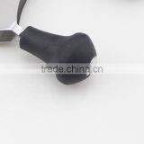 Stainless Steel Double Blade Cheese Cutter Carving Knife Mezzaluna Chopper With Black Handle thumbnail-2