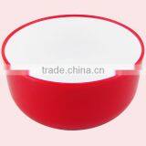 Three Piece Double Color Plastic Salad Bowl Japanese Noodles Bowl thumbnail-3