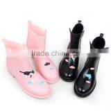 Hotsale Special Design Print Ankle High PVC Rain Boot thumbnail-4