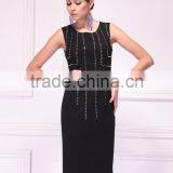 15DR204 Sleeveless Black Sexy Tight Bandage Dress Wholesale thumbnail-2