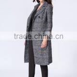 High Quality Low MOQ Fabulous Newest Fashion Design Grey Color Midi Length Women Coats Winter 2015 thumbnail-4