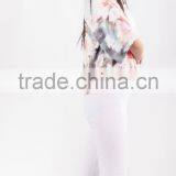 2015 Charming Summer Crew Neck Elbow-length Sleeve Floral Casual Women Dress thumbnail-2