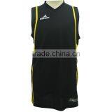 Black Selling Basketball Fabrics Mesh Jersey thumbnail-3