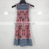 Girl Stock Floral Sleeveless Print Long Casual Dress thumbnail-1