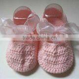 Custom Crochet Baby Shoes, Handmade Baby Shoes, Knitted Baby Slipper Socks thumbnail-1