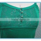 Cheap Fashion Women Causal Green Vest With Spaghetti Straps thumbnail-2