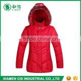 Morden Style Winter Windproof Middle Age Women Duck Down Jacket With Hood thumbnail-4