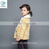 Winter Children Clothing Wholsaler Tweed Apparel With Cashmere Lining Kids Coat For Girls thumbnail-3