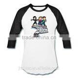 Fancy Custom Printing Cotton Raglan Sleeve T Shirt Made in China thumbnail-1