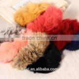 Real Rex Rabbit Fur Elastic Hair Bands Hair Bands Elastic Ties Ponytail Holder Hair Accessories for Women thumbnail-1