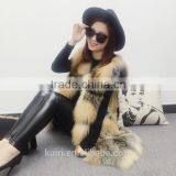 PC-242 2017 New Fashion Sleeveless Outerwear Lady Winter Real Fox Fur Vest Women thumbnail-5