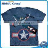 Fighter Aeroplane 3D Sublimation Printing T-shirt Round Neck Short Sleeve T-shirt thumbnail-1