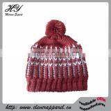 Best Selling Cheap Winter Pompom Knitted Hat thumbnail-4