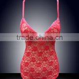 New Style Women Satin Lace Sleepwear Sexy Underwear Lingerie Import China thumbnail-4