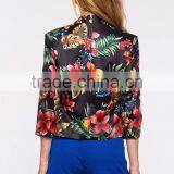 New Arrival Fashion Tropical Floral Print Women Blazer,blazer 2015 thumbnail-5