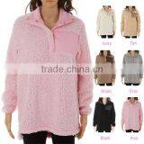 FACTORY Wholesale Monogrammed Sherpa Fleece Pullover thumbnail-1