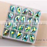 Teardrop ColorAB Sew on Rhinestones,sew on Crystal Stones thumbnail-4