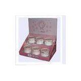 Laminating Standing Corrugated Cream Cosmetic Display Stands for Brand Value