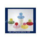 Colorful Plastic Personalized Drink Coasters Promotional Products for Home Decoration