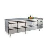 Eight Drawers Stainless Steel Counter Reach In Refrigerator Freezer For Commercial