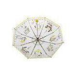 Durable Advertising Clear PVC Umbrella , 21 Inch Manual Open Umbrella thumbnail-1