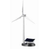 Silver Working Models of Windmill With Solar Tracke