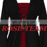 Rose Team-Free Shipping Custom-made Maroon Dress Medieval Victorian Dress Sexy Carnival Halloween Costume thumbnail-3