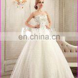 CE194 Luxury A-Line Crystal Beading Lace Real Sample Pictures Of Sexy Wedding Night Dresses Gown thumbnail-3