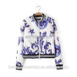 2015 Fashion Dress Autumn Coat Blue and White Porcelain Show Thin Two Pieces Dress Ladies Sportwear thumbnail-3