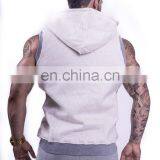 no Labels Blank Sleeveless Hoodies Zip up Hoodies Multi Color Wholesale thumbnail-2